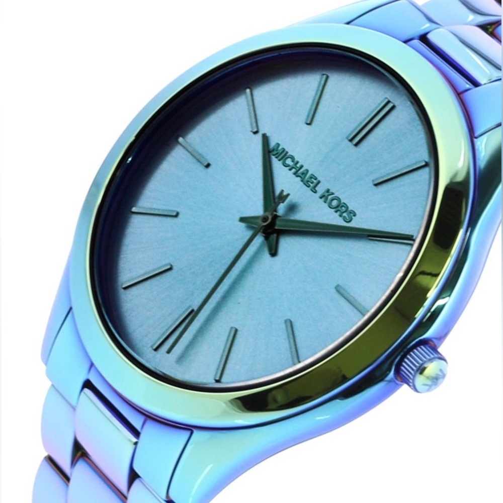 Michael Kors Slim Runway Blue Steel Watch